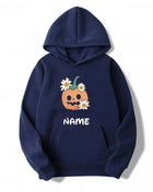 Halloween Name  Pumpkin Face Cute Ghost Family  Spooky Season Matching Funny Skull Unisex Essentials Trend Hoodie Neutral Hoody - Riparo82