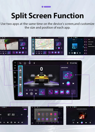 Podofo 6+128G Android 2Din Autoradio for Audi A3 2008-2012 Wireless CarPlay 9" IPS Screen Car Radio GPS Navigation Stereo Wifi - Riparo82