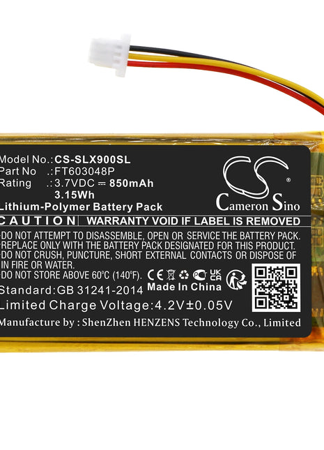 Batteria sostitutiva per cuffie wireless CS 3,7 V 850 mAh FT 603048 P per SteelSeries Arctis PDP LVL50, Arctis 9X +TOOL - riparo82