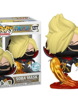 FUNKO POP ONE PIECE # 1273 Red Hawk Rufy Gear Due # 1269 Buggy il Pagliaccio # 1276 Maschera Soba # 1277 Giocattoli di action figure modello per regali