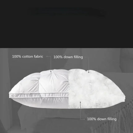 Sleeping Pillows Comfortable Pillows for Sleeping 5-star Hotel Pillow Three-dimensional Soft Bilateral Washed Solid Color Pillow