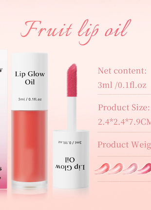 Lip Glaze Lip Oil Moisturizing Shiny Lipgloss Long lasting Makeup Lip Tint Lips Moisturizer Jelly Lipstick Oil Moisturizing Balm - Riparo82