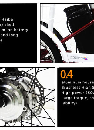 3 Wheel Electric Tricycle Cargo Bike 20 Inch 350w 48v Family Electric Wheel For Bicycle For Women Man Adult With Pull Basket - Riparo82