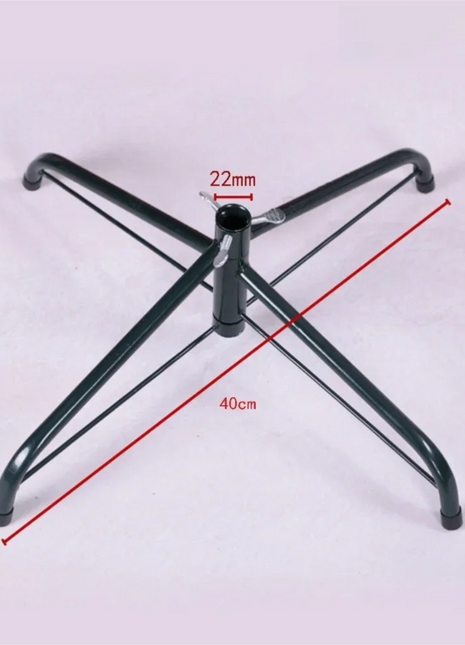 Base per supporto per albero di Natale in metallo Robusta base rotante per albero di Natale artificiale Gambe per supporto per albero di Natale - riparo82
