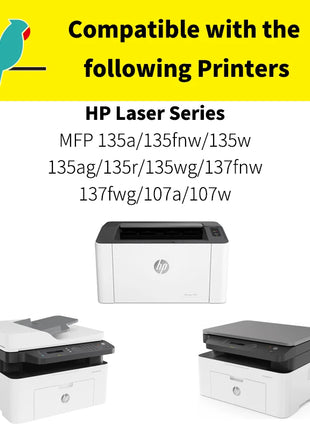 Toner with Chip Compatible with HP 106A W1106A 1106 1106a for HP Laser 107a 107r 107w MFP 135a 135r 135w 135wg 137fnw 137fwg - Riparo82