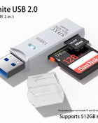 Lettore di schede USB 3.0 multifunzionale 2 in 1Micro SD TFMemoryCardReaderUSBFlashDrive Adattatore per schede per PC Accessori per laptop