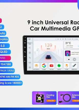 7"/9"/10" 2 Din Android12 Universal Car Multimedia Player For Hyundai Honda Nissan Toyota Kia Autoradio Unit WIFI GPS Car Audio - Riparo82