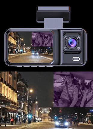 Dash Cam for Cars Camera Black Box 3 Channel /2 Channel  1080P Video Recorder Rear View Camera for Vehicle Car DVR car accessory - Riparo82