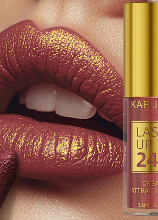 14 Colors Glitter Metallic Lip Glaze Shiny Long Lasting Lip Gloss Waterproof Liquid Lipstick Makeup Lip Oil Lip Tint Gifts for W - Riparo82