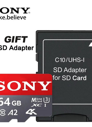 Scheda di memoria SD SONY 1TB 512GB 128GB 256GB Scheda SD Micro TF estrema U3 V30 4K Schede Flash di memoria completa per fotocamera del computer del telefono