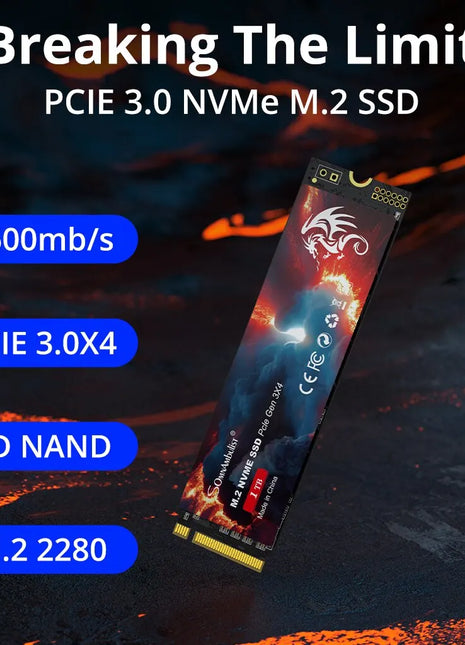 SomnAmbulist SSD M2 NVME 128GB 256GB 512GB 1TB SSD M.2 2280 PCIe 3.0 Internal Solid State Drive For Laptop Desktop Game Console - Riparo82