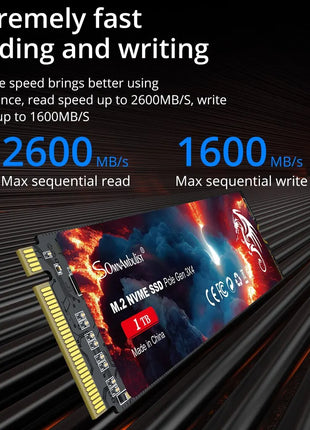 SomnAmbulist SSD M2 NVME 128GB 256GB 512GB 1TB SSD M.2 2280 PCIe 3.0 Internal Solid State Drive For Laptop Desktop Game Console - Riparo82