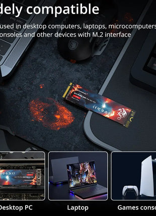 SomnAmbulist SSD M2 NVME 128GB 256GB 512GB 1TB SSD M.2 2280 PCIe 3.0 Internal Solid State Drive For Laptop Desktop Game Console - Riparo82