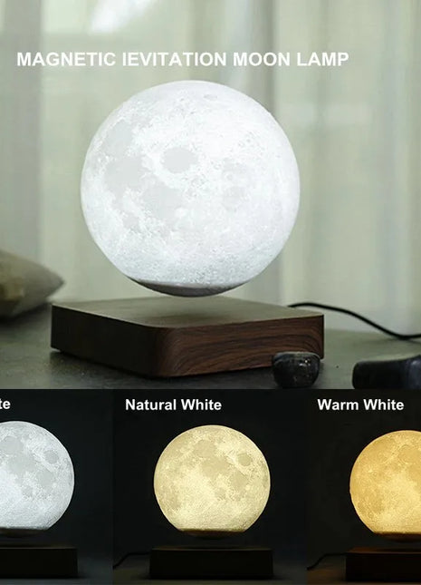 Levitating Moon Lamp Magical Floating Night Light - Riparo82