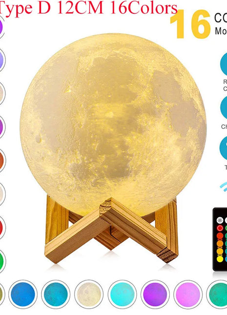 Levitating Moon Lamp Magical Floating Night Light - Riparo82