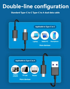 T88C 2242 M.2 NVME/NGFF SATA SSD Enclosure with Screen Display USB 3.2 Gen2 Type-C 10 Gbps External M2 Case for Laptop - Riparo82