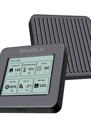 T88C 2242 M.2 NVME/NGFF SATA SSD Enclosure with Screen Display USB 3.2 Gen2 Type-C 10 Gbps External M2 Case for Laptop - Riparo82