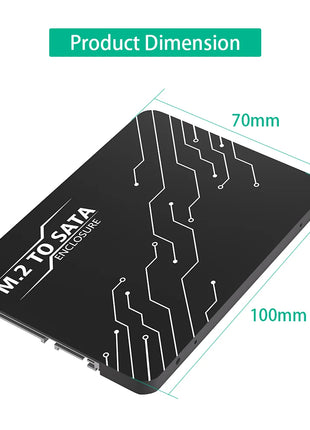 TISHRIC M.2 NGFF SSD To SATA 3 3.0 Adapter Card Converter M2 KEY B SSD To SATA Compatible 2230/2242/2260/2280 SSD - Riparo82