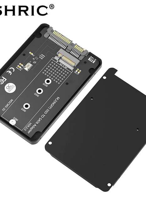 TISHRIC M.2 NGFF SSD To SATA 3 3.0 Adapter Card Converter M2 KEY B SSD To SATA Compatible 2230/2242/2260/2280 SSD - Riparo82