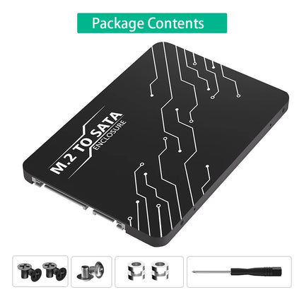 TISHRIC M.2 NGFF SSD To SATA 3 3.0 Adapter Card Converter M2 KEY B SSD To SATA Compatible 2230/2242/2260/2280 SSD - Riparo82