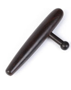 Top view of handcrafted wooden massage tool