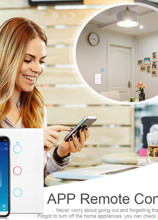 Tuya app interface for multi-room lighting control