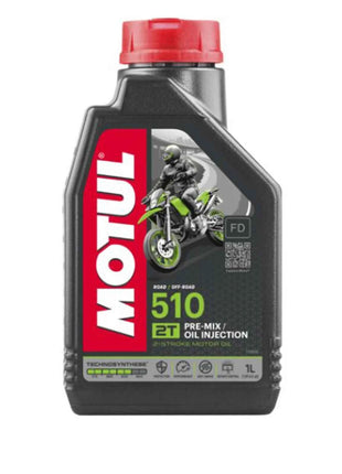 Motul 104028 - Motorcycle Lubricant Oil 510 2t Powerlube 1L. Semi-Synthetic High Performance Motorcycle