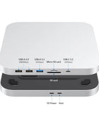 USB C Hub with Hard Drive Enclosure Type C Docking Station Supports NVME/SATA M.2 SSD Case 4K  10Gbps Data  M1 M2 for Mac Mini - Riparo82