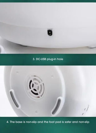 USB-powered diffuser operating in nursery room