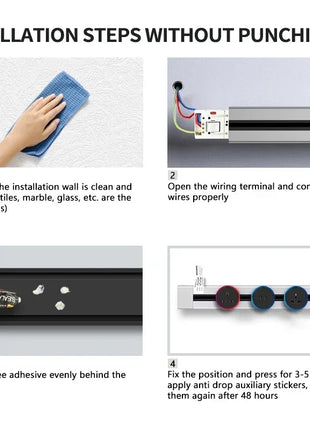 USB ports on power track used for charging devices