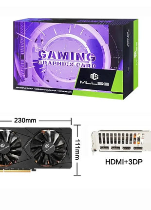USED AMD RX 5700 XT 8GB Graphics Card GDDR6 256Bit PCI-E 4.0×16 6+8Pin Radeon GPU Rx 5700XT Gaming Video Card Placa De Video - Riparo82