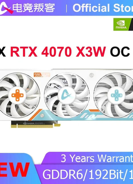 USED AX-Power By INNO3D GEFORCE RTX 4070 X3W OC 12GB 192Bit GDDR6X RTX4070 Graphic Card Gaming GPU placa de video видеокарта - Riparo82