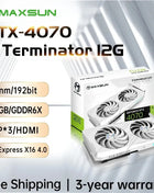 USED MAXSUN Graphics Cards RTX 4070 4060TI 4060 3060 3060TI 3050 3070 GPU NVIDIA Gaming Video Card Desktop Computer components - Riparo82