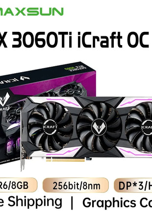 USED MAXSUN Graphics Cards RTX 4070 4060TI 4060 3060 3060TI 3050 3070 GPU NVIDIA Gaming Video Card Desktop Computer components - Riparo82