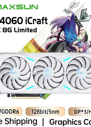 USED MAXSUN Graphics Cards RTX 4070 4060TI 4060 3060 3060TI 3050 3070 GPU NVIDIA Gaming Video Card Desktop Computer components - Riparo82