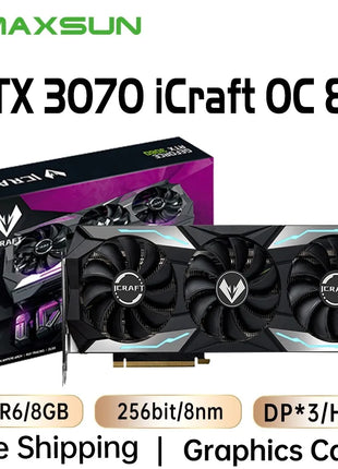 USED MAXSUN Graphics Cards RTX 4070 4060TI 4060 3060 3060TI 3050 3070 GPU NVIDIA Gaming Video Card Desktop Computer components - Riparo82
