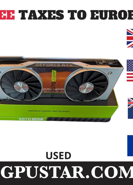 USED NVIDIA GeForce RTX 2070 Super Founders Edition 8GB GDDR6 Graphics Card GPU - Riparo82