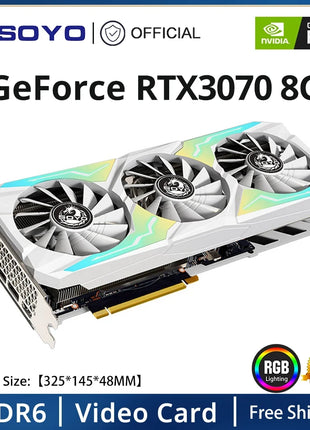 USED SOYO Graphics Card 1660Super 2060 3060 3070Ti 3080Ti GDDR6/GDDR6X 8G 12G Cards Gaming Video Card NVIDIA Computer GPU - Riparo82
