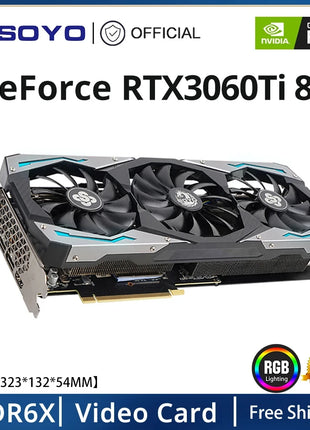USED SOYO Graphics Card 1660Super 2060 3060 3070Ti 3080Ti GDDR6/GDDR6X 8G 12G Cards Gaming Video Card NVIDIA Computer GPU - Riparo82
