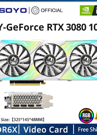 USED SOYO Graphics Card 1660Super 2060 3060 3070Ti 3080Ti GDDR6/GDDR6X 8G 12G Cards Gaming Video Card NVIDIA Computer GPU - Riparo82