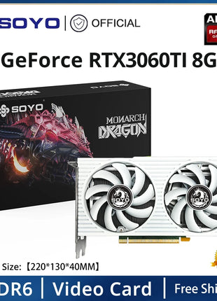USED SOYO Graphics Card 1660Super 2060 3060 3070Ti 3080Ti GDDR6/GDDR6X 8G 12G Cards Gaming Video Card NVIDIA Computer GPU - Riparo82