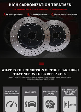 Disco freno flottante Koko Racing con rotore anteriore da 420 mm ad alto contenuto di carbonio