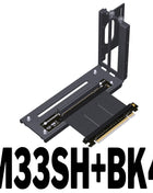 Universal ADT Riser PCI-E x16 ATX Upright Graphics Card Vertical Bracket GPU Holder+GEN4 PCIE4.0 16X Riser Adapter Cable 15~50CM - Riparo82
