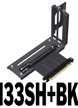 Universal ADT Riser PCI-E x16 ATX Upright Graphics Card Vertical Bracket GPU Holder+GEN4 PCIE4.0 16X Riser Adapter Cable 15~50CM - Riparo82