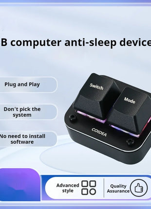 Usb Keyboard Key Customization Anti-Auto Sleep Wired Connection Mouse Mobile Lock Screen Hardware Game Mini Mechanical Keyboard - Riparo82