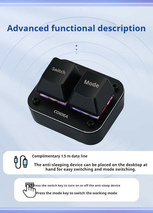 Usb Keyboard Key Customization Anti-Auto Sleep Wired Connection Mouse Mobile Lock Screen Hardware Game Mini Mechanical Keyboard - Riparo82