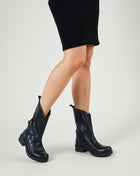 Stivale SINFONIA in Vera Pelle Nero