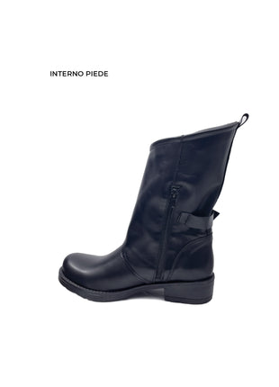 Stivale SINFONIA in Vera Pelle Nero