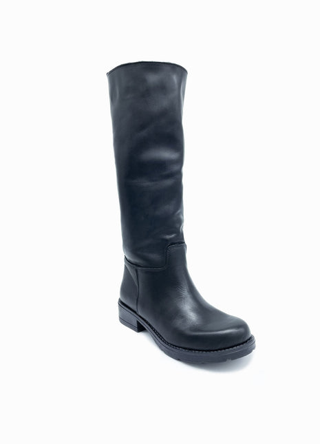 Stivale BELGIO in Vera Pelle Nero