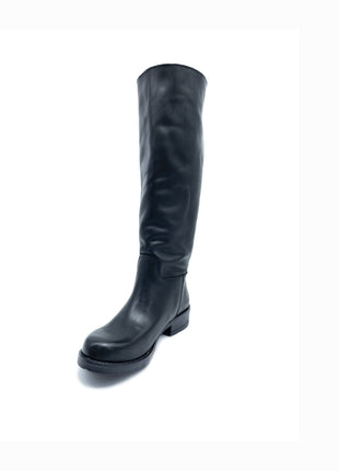 Stivale BELGIO in Vera Pelle Nero